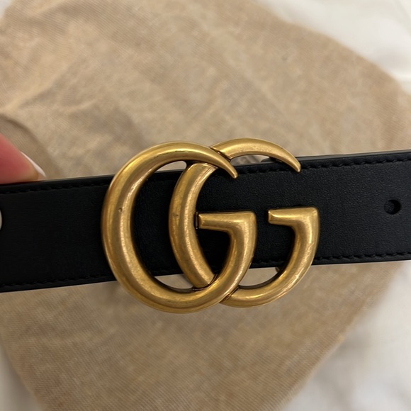 Gucci Leather Belt with Double G Buckle - Picture 3 of 6